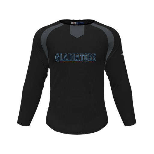 [CUS-DFW-PULL-FLC-CNK-LSL-BLK-YS-LOGO2] Pullover (Youth S, Black, Logo 2)