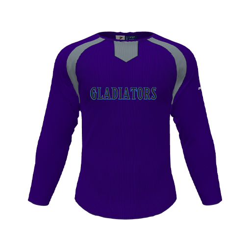 [CUS-DFW-PULL-FLC-CNK-LSL-PUR-YS-LOGO2] Pullover (Youth S, Purple, Logo 2)