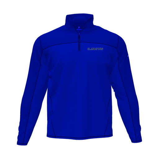 [CUS-DFW-QTRZ-PER-LSL-RYL-AS-LOGO3] Quarter Zip Pullover (Adult S, Royal, Logo 3)