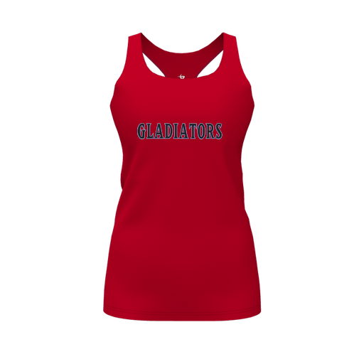 [FT0TRBRD-FYS-LOGO2] Decker Racerback Tank Top (Female Youth S, Red, Logo 2)