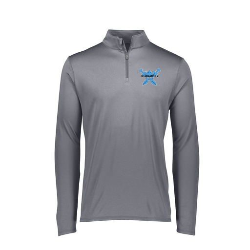 [FTLQFLGY-FAXS-LOGO1] Decker Women's Flex-Lite 1/4 Zip Shirt (Female Adult XS, Gray, Logo 1)