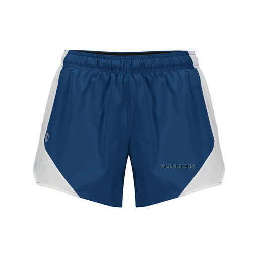 [229489.H03.S-LOGO3] Girls Olympus Shorts (Female Youth S, Navy, Logo 3)