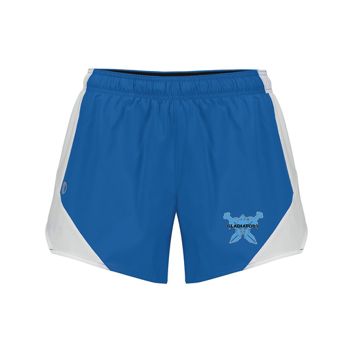 [229489.H02.S-LOGO1] Girls Olympus Shorts (Female Youth S, Royal, Logo 1)