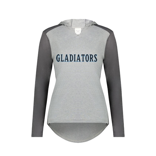 [6902.30V.XS-LOGO2] Ladies Vintage Hoodie (Female Adult XS, Gray, Logo 2)