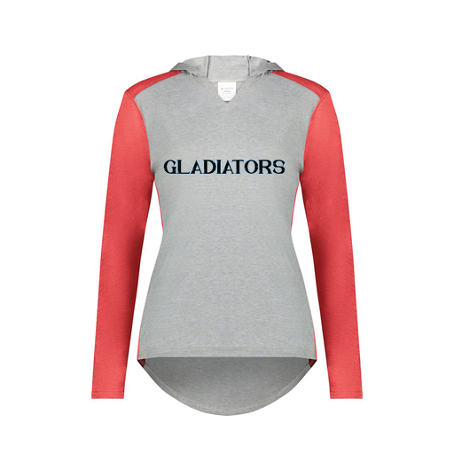 [6902.27V.XS-LOGO3] Ladies Vintage Hoodie (Female Adult XS, Red, Logo 3)