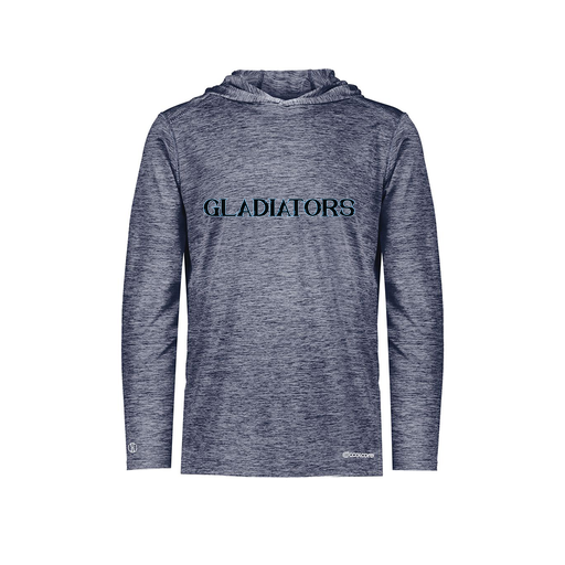 [FOLHCGNV-YS-LOGO3] Decker Youth Charge Hoodie (Youth S, Navy, Logo 3)