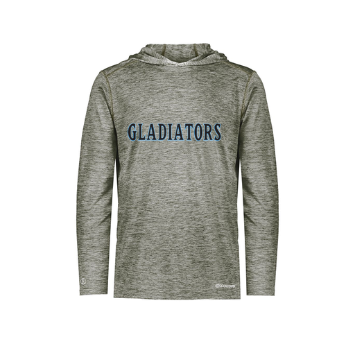 [FOLHCGGY-YS-LOGO2] Decker Youth Charge Hoodie (Youth S, Gray, Logo 2)