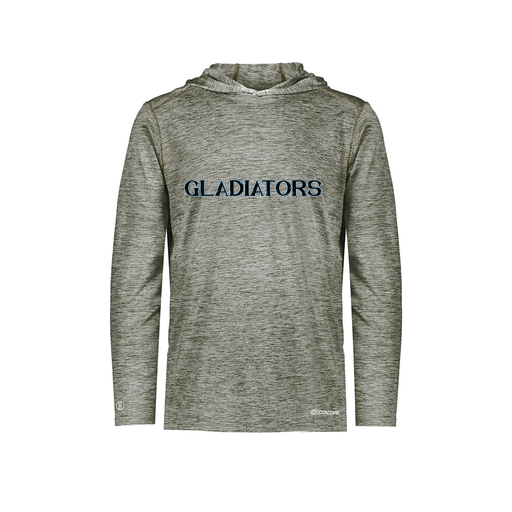 [FOLHCGGY-YS-LOGO3] Decker Youth Charge Hoodie (Youth S, Gray, Logo 3)