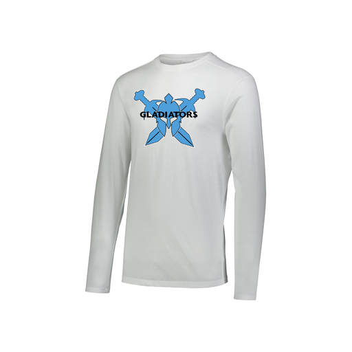 [FTLCUBWH-YS-LOGO1] Decker Youth Tri-Blend T-Shirt - Long Sleeve (Youth S, White, Logo 1)